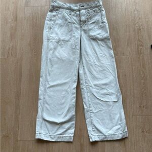 Madewell Cream Stitch-Detail Pants